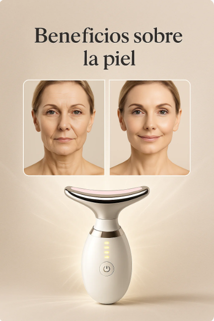 Rejuvenecedor Facial EMS con Luz LED